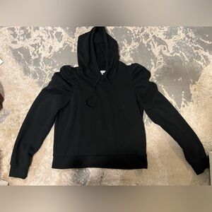Rebecca Minkoff Black puff sleeve Long Sleeve Hoodie